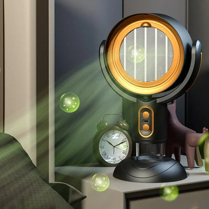 Rechargeable BBQ Smoke Absorber – Compact Tabletop Kitchen Fan