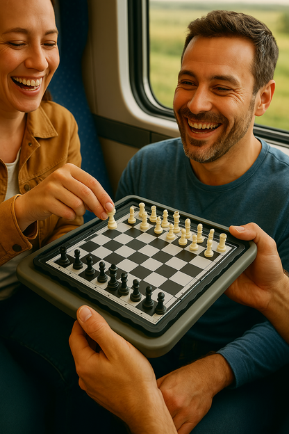 Deluxe Magnetic Folding Chess Set – Premium Travel-Ready Game for Adults & Kids